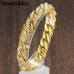 Miami Gold Curb Cuban Bracelet